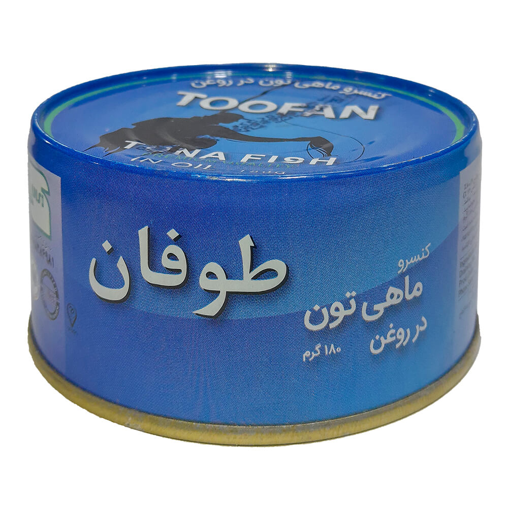 کنسرو تن ماهی طوفان 180 گرم کنسرو تن ماهی طوفان 180 گرم